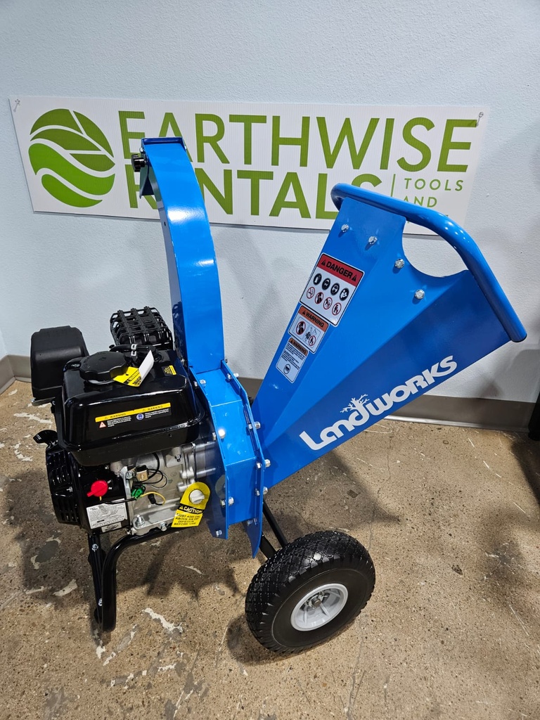 Wood Chipper Shredder Mulcher Heavy Duty 7HP Compact Design 3" Inch Max Capacity