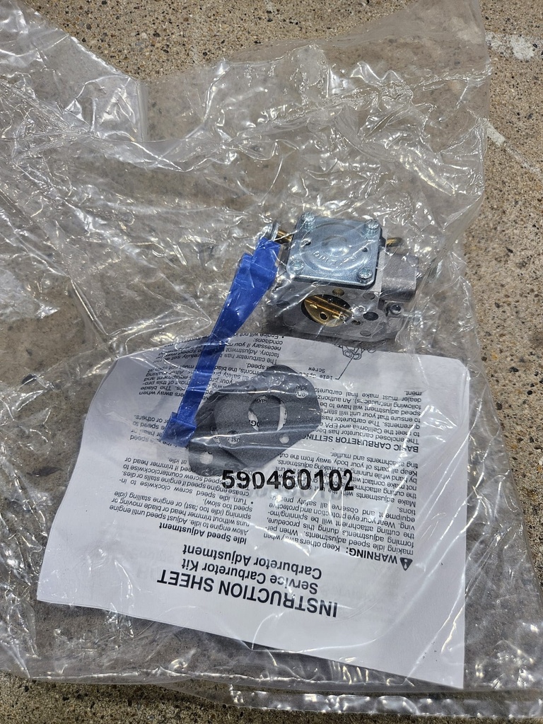 Carburador Husqvarna 590460102 Leaf Blower Carburetor (OEM) For 125B,125BX, 125BV,BV2126,HB281,HB280