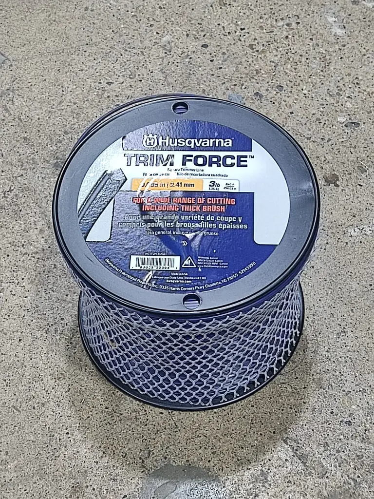 Husqvarna Titanium Force 0.095-Inch, 840-Foot Squared String Trimmer Line