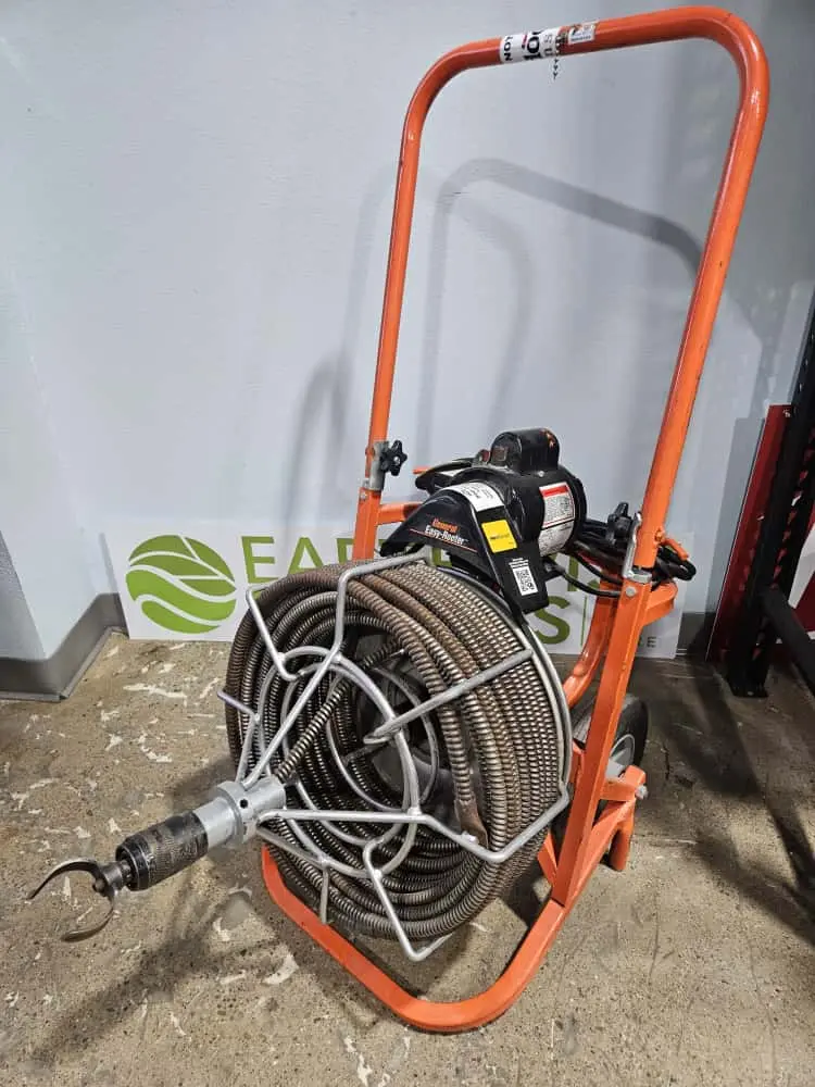 General Wire Spring Easy Rooter Drain Clearing Sewer Snake 100 Ft Cable X 3/4