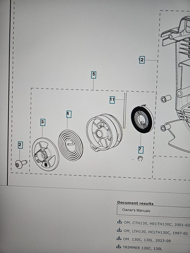[531127904] Husqvarna Starter Pulley Assembly Fits Model 130C, 130L 531127904 OEM 
