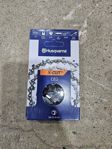 [585550084] Saw Chain Husqvarna X-CUT® C83, 24 Inch 3/8" pitch, .050 gauge, 84DL (585550084)