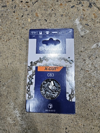 [585550072]  Saw Chain Husqvarna X-CUT® C83, 20 Inch 3/8" pitch, .050 gauge, 72DL (585550072) 