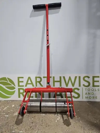 75 lb. Vinyl and Linoleum Floor Roller with Transport Wheels